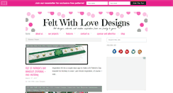 Desktop Screenshot of feltwithlovedesigns.com