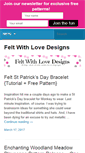 Mobile Screenshot of feltwithlovedesigns.com